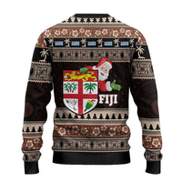 Fiji Christmas Ugly Christmas Sweater Fijian Masi Marau na Kerisimasi! - Brown LT14 - Polynesian Pride