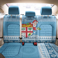 Fiji Christmas Back Car Seat Cover Fijian Masi Marau na Kerisimasi! - Blue LT14 - Polynesian Pride