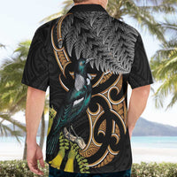 Aotearoa Kowhai Tui Bird Hawaiian Shirt Maori Ngaru With Silver Fern LT14 - Polynesian Pride