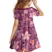 Pink Hawaii Plumeria With Tropical Flowers Motifs Family Matching Puletasi and Hawaiian Shirt LT14 - Polynesian Pride