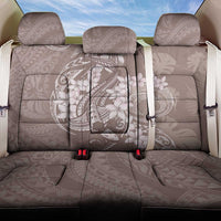 Polynesia Hammerhead Shark Tattoo With Plumeria Lei Back Car Seat Cover