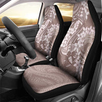 Polynesia Hammerhead Shark Tattoo With Plumeria Lei Car Seat Cover