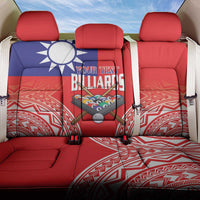 Personalised Taiwan Billiards Back Car Seat Cover Eight-ball Pool Polynesia Tattoo - Polynesian Pride