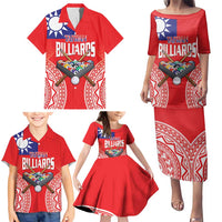 Personalised Taiwan Billiards Family Matching Puletasi and Hawaiian Shirt Eight-ball Pool Polynesia Tattoo LT14 - Polynesian Pride