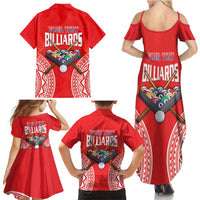 Personalised Taiwan Billiards Family Matching Summer Maxi Dress and Hawaiian Shirt Eight-ball Pool Polynesia Tattoo LT14 - Polynesian Pride
