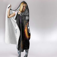 Personalised New Zealand Billiards Hooded Blanket Maori Fern On Fire 8 Ball LT14 - Polynesian Pride