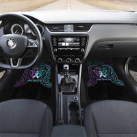 Suicide Awareness Memorial Car Mats I Wear Purple and Teal For Someone I Miss LT14 Set 2pcs - Front Black - Polynesian Pride