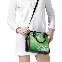 Polynesia Depression Awareness Shoulder Handbag Sunflower Green Ribbons Polynesian Tattoo