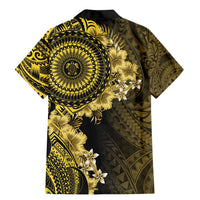 Vanuatu Family Matching Mermaid Dress and Hawaiian Shirt Hibisus Polynesian Pattern Gold LT14 - Polynesian Pride