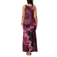Vanuatu Family Matching Tank Maxi Dress and Hawaiian Shirt Hibisus Polynesian Pattern Pink LT14 - Polynesian Pride