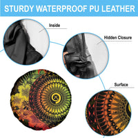 Vanuatu Spare Tire Cover Hibisus Polynesian Pattern Reggae - Polynesian Pride