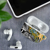 New Zealand Australia Rugby AirPods Case Wallabies Aboriginal All Black Maori Tiki Together LT14 - Polynesian Pride