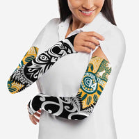 New Zealand Australia Rugby Arm Sleeves Wallabies Aboriginal All Black Maori Tiki Together LT14 - Polynesian Pride
