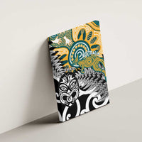 New Zealand Australia Rugby Canvas Wall Art Wallabies Aboriginal All Black Maori Tiki Together LT14 - Polynesian Pride