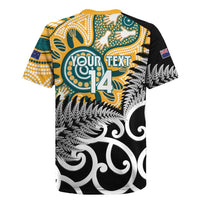 New Zealand Australia Rugby Custom Rugby Jersey Wallabies Aboriginal All Black Maori Tiki Together LT14 - Polynesian Pride