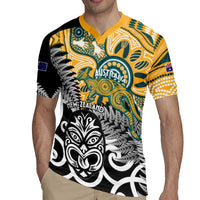 New Zealand Australia Rugby Custom Rugby Jersey Wallabies Aboriginal All Black Maori Tiki Together LT14 - Polynesian Pride