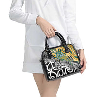 New Zealand Australia Rugby Shoulder Handbag Wallabies Aboriginal All Black Maori Tiki Together LT14 - Polynesian Pride