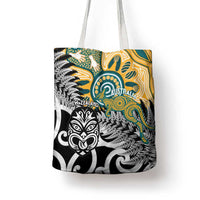 New Zealand Australia Rugby Tote Bag Wallabies Aboriginal All Black Maori Tiki Together LT14 - Polynesian Pride