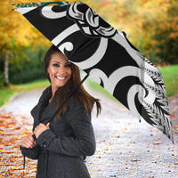 New Zealand Australia Rugby Umbrella Wallabies Aboriginal All Black Maori Tiki Together LT14 - Polynesian Pride