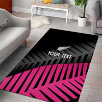 New Zealand Silver Fern Rugby Custom Area Rug 2025 All Black Go Champions - Polynesian Pride