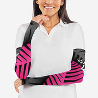 New Zealand Silver Fern Rugby Custom Arm Sleeves 2025 All Black Go Champions LT14 - Polynesian Pride