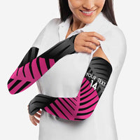 New Zealand Silver Fern Rugby Custom Arm Sleeves 2025 All Black Go Champions LT14 - Polynesian Pride