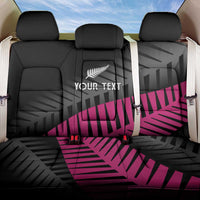 New Zealand Silver Fern Rugby Custom Back Car Seat Cover 2025 All Black Go Champions LT14 One Size Black - Polynesian Pride