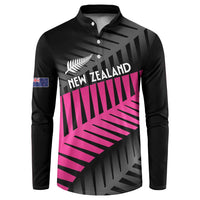 New Zealand Silver Fern Rugby Custom Button Sweatshirt 2025 All Black Go Champions - Polynesian Pride