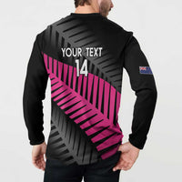 New Zealand Silver Fern Rugby Custom Button Sweatshirt 2025 All Black Go Champions - Polynesian Pride