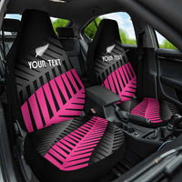 New Zealand Silver Fern Rugby Custom Car Seat Cover 2025 All Black Go Champions LT14 One Size Black - Polynesian Pride