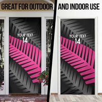 New Zealand Silver Fern Rugby Custom Door Cover 2025 All Black Go Champions LT14 - Polynesian Pride