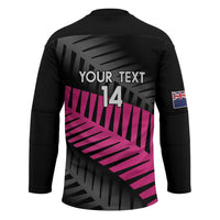 New Zealand Silver Fern Rugby Custom Hockey Jersey 2025 All Black Go Champions LT14 - Polynesian Pride