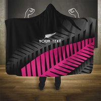 New Zealand Silver Fern Rugby Custom Hooded Blanket 2025 All Black Go Champions LT14 - Polynesian Pride