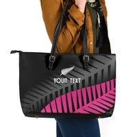New Zealand Silver Fern Rugby Custom Leather Tote Bag 2025 All Black Go Champions LT14 - Polynesian Pride