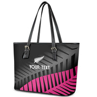 New Zealand Silver Fern Rugby Custom Leather Tote Bag 2025 All Black Go Champions LT14 - Polynesian Pride