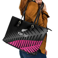 New Zealand Silver Fern Rugby Custom Leather Tote Bag 2025 All Black Go Champions LT14 - Polynesian Pride