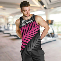 New Zealand Silver Fern Rugby Custom Men Tank Top 2025 All Black Go Champions LT14 Black - Polynesian Pride