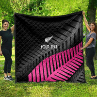 New Zealand Silver Fern Rugby Custom Quilt 2025 All Black Go Champions - Polynesian Pride