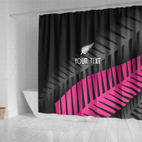 New Zealand Silver Fern Rugby Custom Shower Curtain 2025 All Black Go Champions LT14 - Polynesian Pride