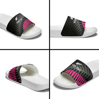 New Zealand Silver Fern Rugby Custom Slide Sandals 2025 All Black Go Champions LT14 - Polynesian Pride