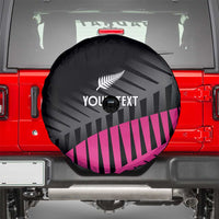 New Zealand Silver Fern Rugby Custom Spare Tire Cover 2025 All Black Go Champions LT14 - Polynesian Pride