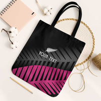 New Zealand Silver Fern Rugby Custom Tote Bag 2025 All Black Go Champions LT14 Black Strap One Size Black - Polynesian Pride