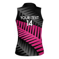 New Zealand Silver Fern Rugby Custom Women Sleeveless Polo Shirt 2025 All Black Go Champions LT14 - Polynesian Pride