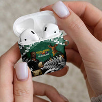 New Zealand South Africa Rugby AirPods Case Springboks Kente All Black Maori Together LT14 - Polynesian Pride