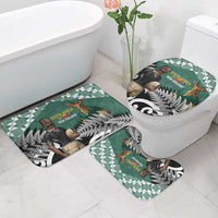 New Zealand South Africa Rugby Bathroom Set Springboks Kente All Black Maori Together LT14 - Polynesian Pride