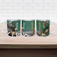 New Zealand South Africa Rugby Ceramic Mug Springboks Kente All Black Maori Together LT14 - Polynesian Pride