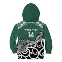 New Zealand South Africa Rugby Custom Kid Hoodie Springboks Kente All Black Maori Together LT14 - Polynesian Pride
