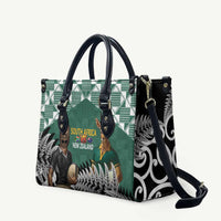 New Zealand South Africa Rugby Leather Bag Springboks Kente All Black Maori Together LT14 Green - Polynesian Pride