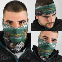 New Zealand South Africa Rugby Neck Gaiter Springboks Kente All Black Maori Together LT14 - Polynesian Pride