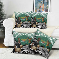 New Zealand South Africa Rugby Pillow Cover Springboks Kente All Black Maori Together LT14 - Polynesian Pride